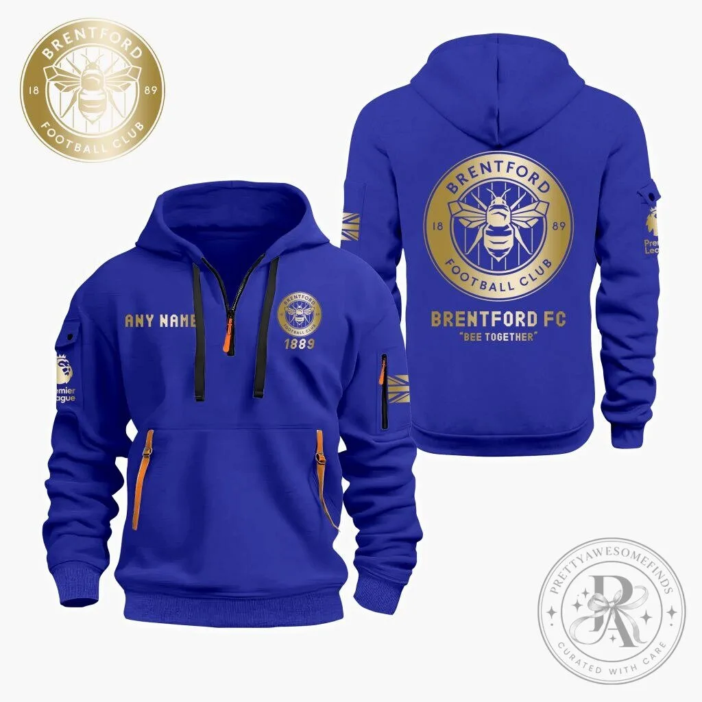 Brentford Football Club Personalized Quarter Zip Hoodie 15 Brentford Football Club Personalized Quarter Zip Hoodie