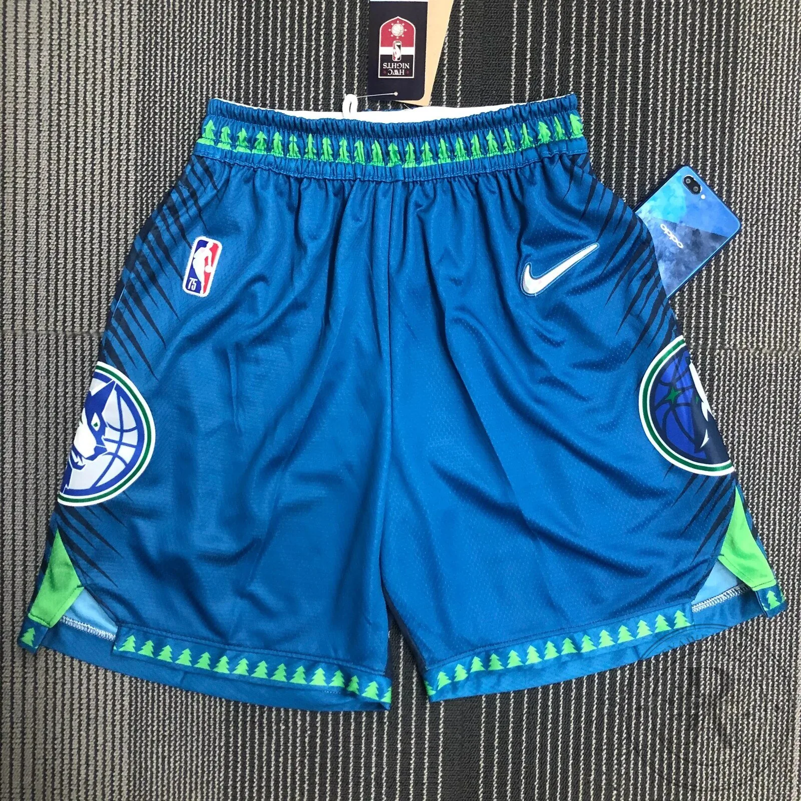 Minnesota Timberwolves City Edition Diamond 75th Anniversary Basketball Shorts