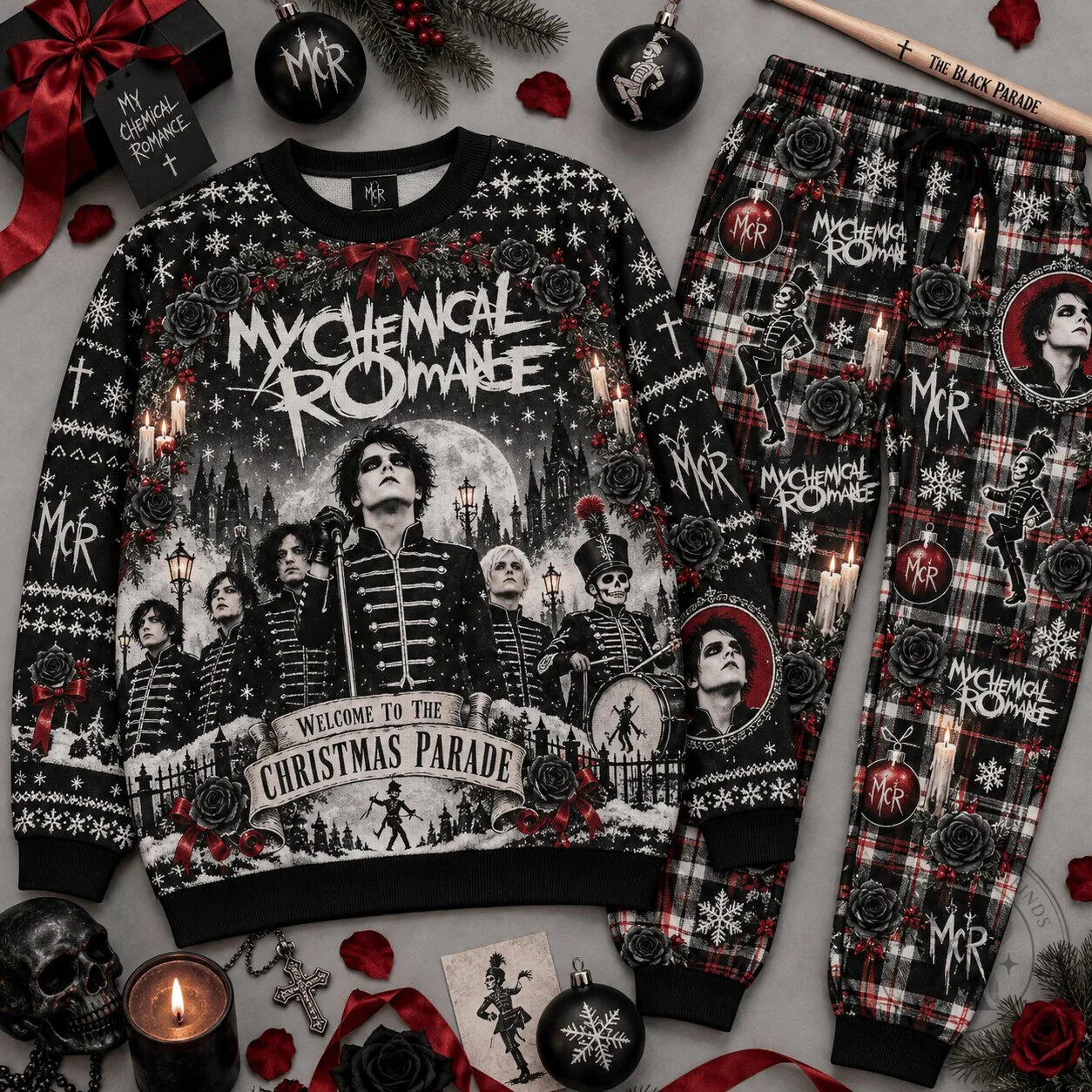 My Chemical Romance Welcome To The Christmas Parade Black Parade Sweatshirt