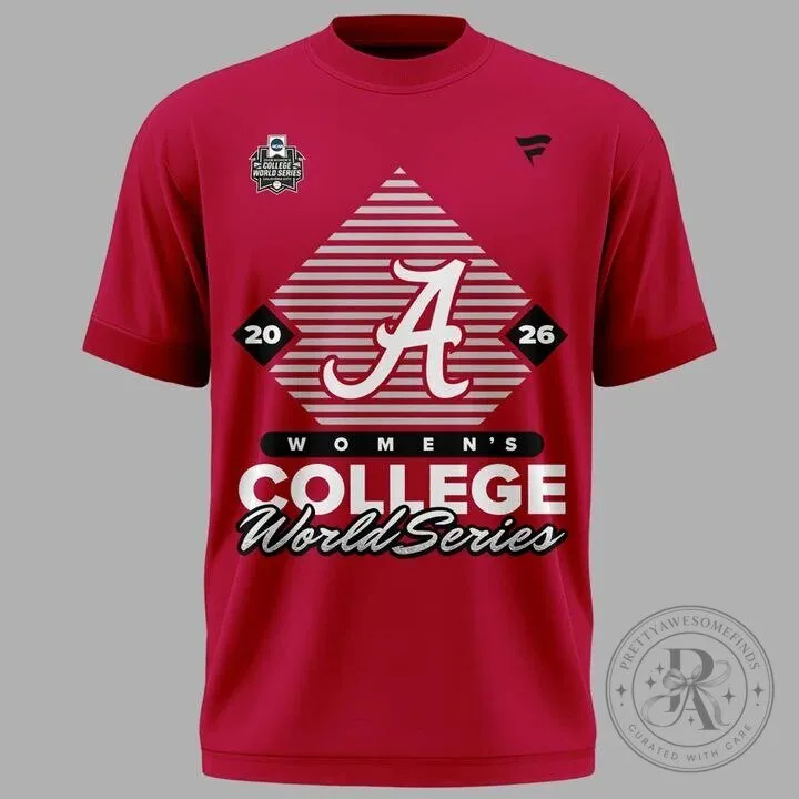 Alabama Crimson Tide Softball Women's College World Series 2026 T-Shirt 9 Alabama Crimson Tide Softball Women