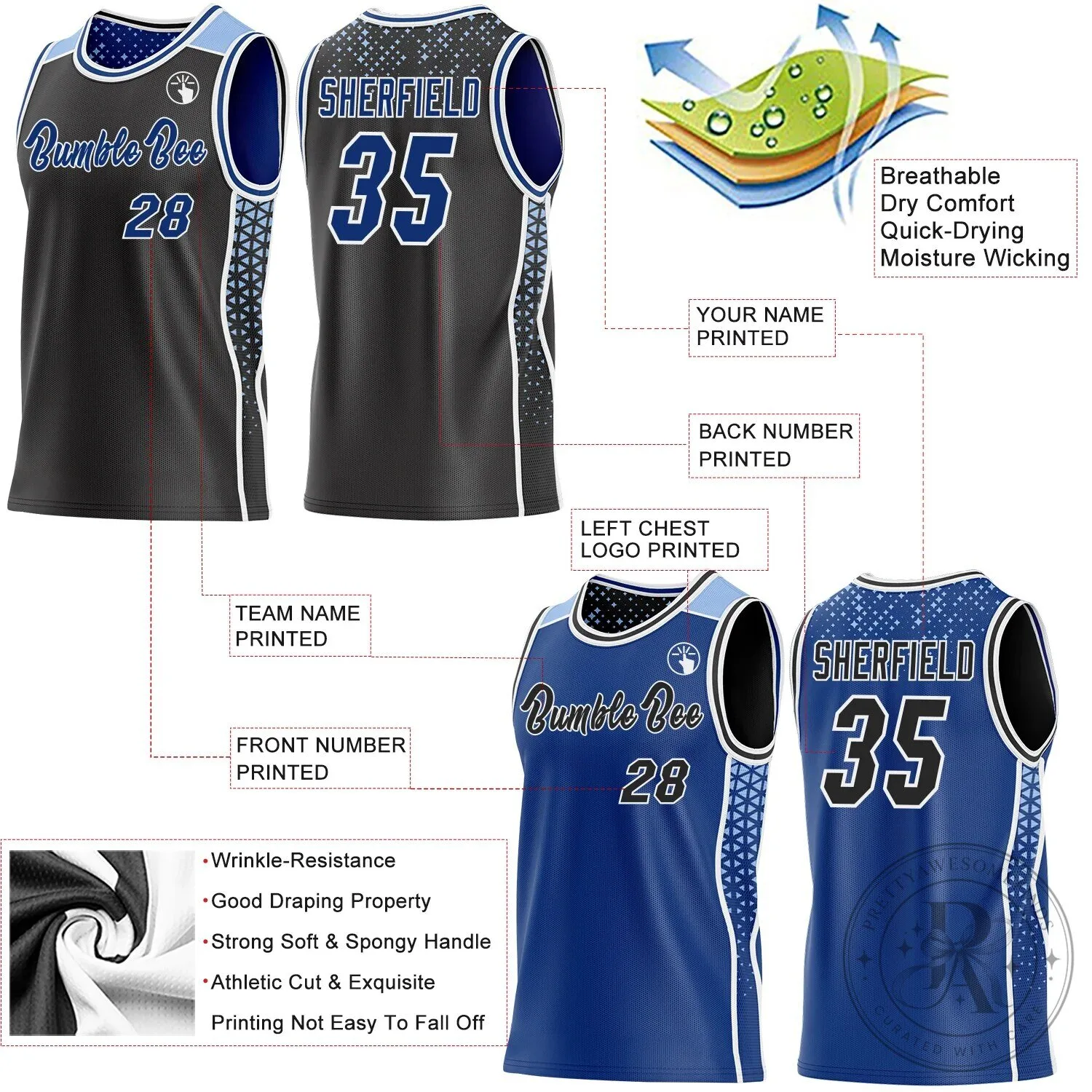 Custom Reversible Basketball Jersey with Geometric Triangle Gradient Dot Design 15 Custom Reversible Basketball Jersey with Geometric Triangle Gradient Dot Design