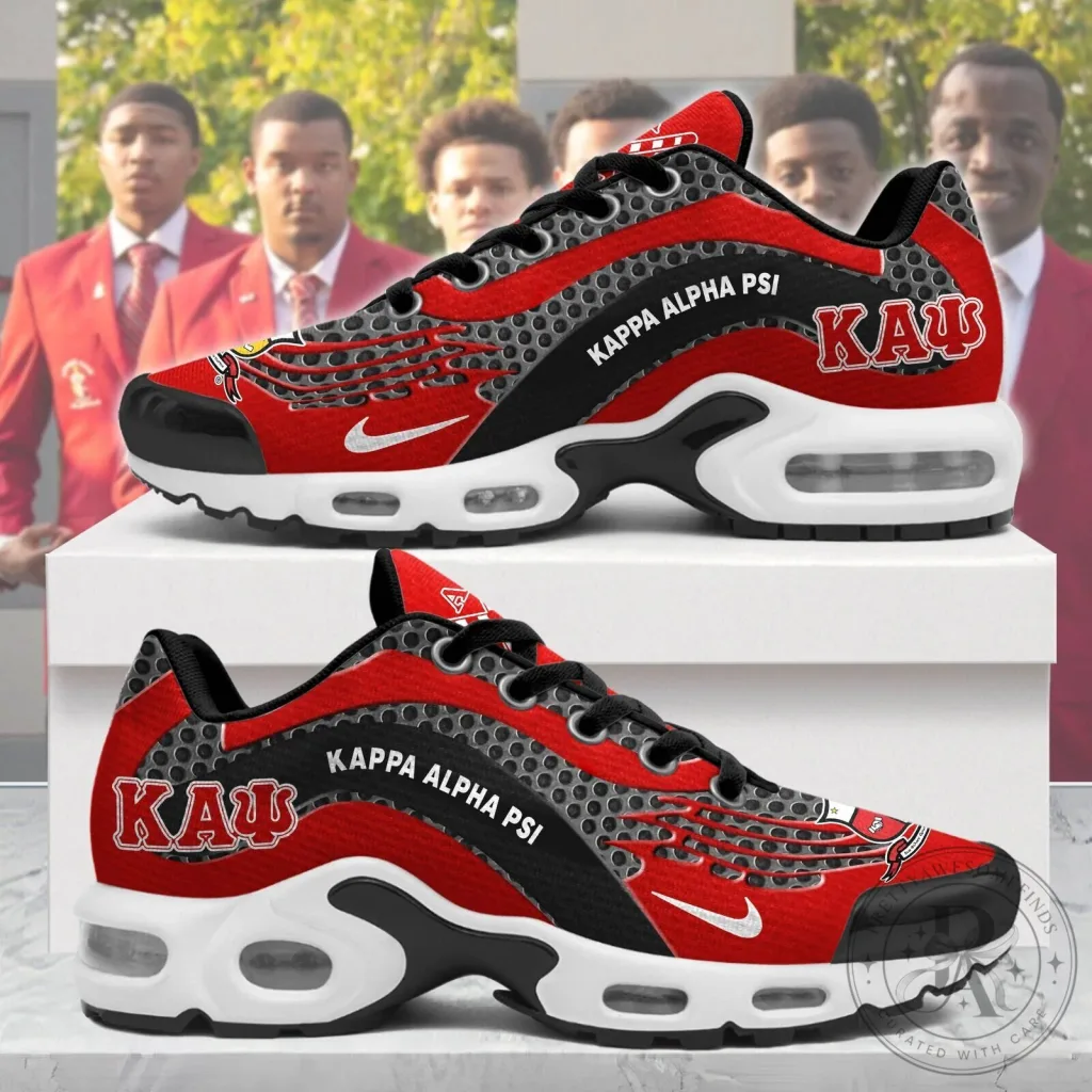 Kappa Alpha Psi Fraternity Red Black Custom Air Cushion Shoes Kappa Alpha Psi Fraternity Red Black Custom Air Cushion Shoes