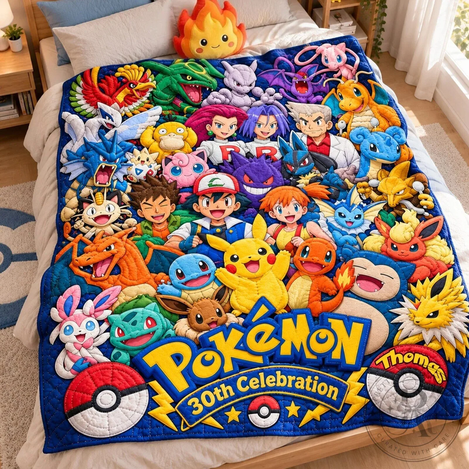 Pokemon 30th Celebration Pikachu and Friends Collector Blanket