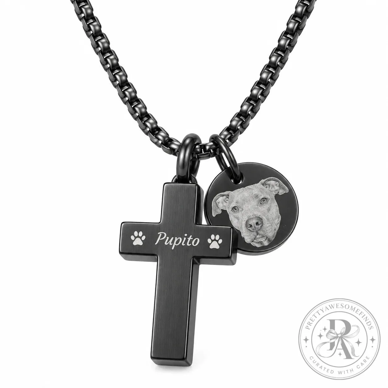 Personalized Pet Memorial Cross Urn Necklace with Photo Charm and Engraving 19 Personalized Pet Memorial Cross Urn Necklace with Photo Charm and Engraving