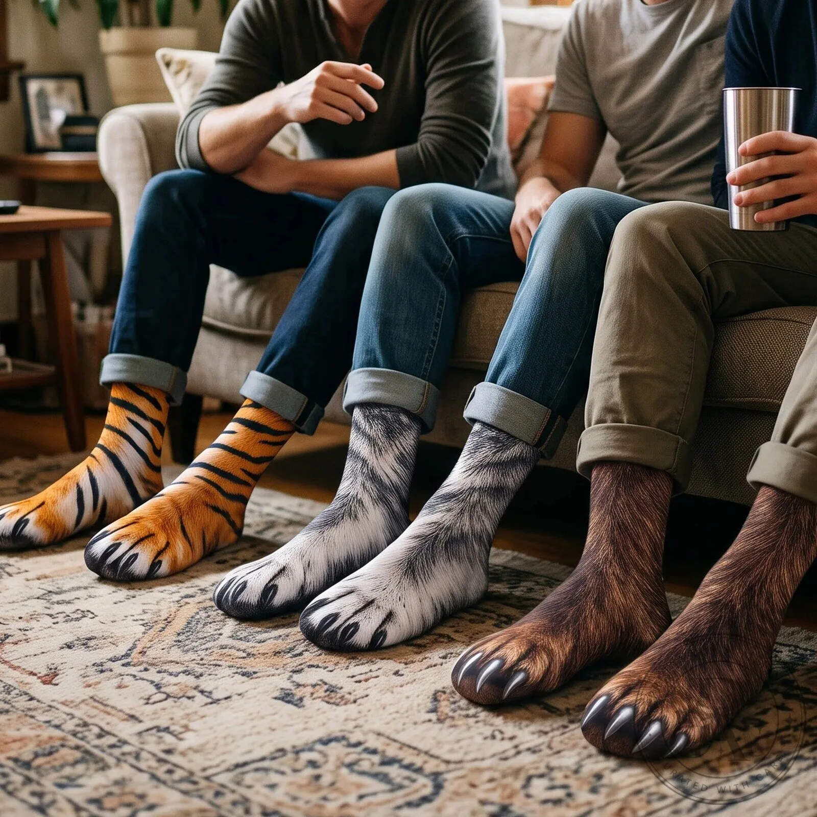 Funny Bigfoot Hairy Feet Novelty Socks for Men and Women, Prank Gift 11 Funny Bigfoot Hairy Feet Novelty Socks for Men and Women, Prank Gift