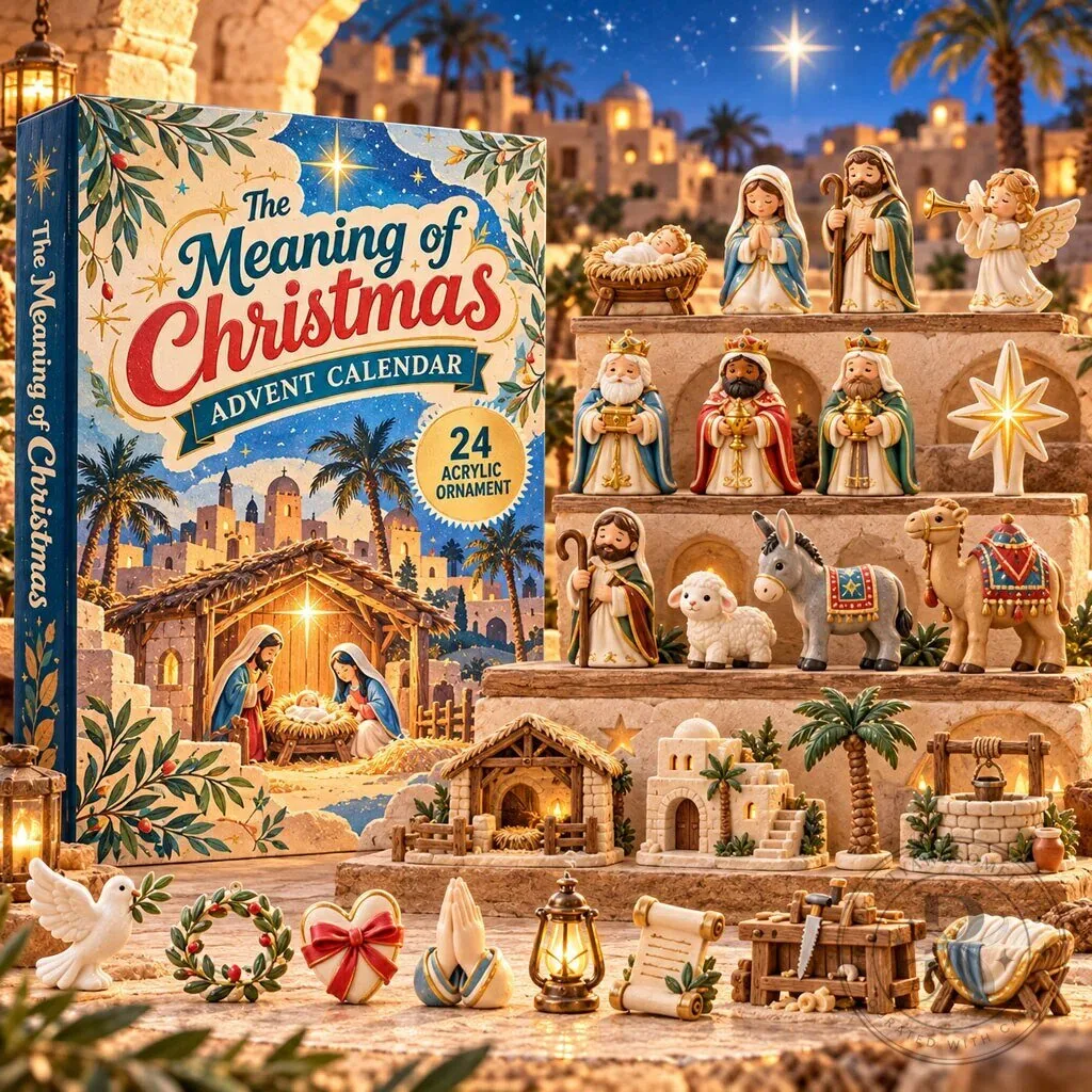 The Meaning of Christmas Advent Calendar 2026 Nativity Scene Figurines Blind Box 2D